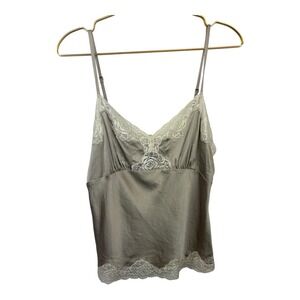 Vintage INC International Concepts Silk Lingerie Tank‎ Top Lace Silk Size 10 P